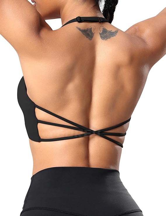 YEOREO Criss Cross Back Sports Bra from Amazon